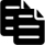 Black icon of two pieces of paper